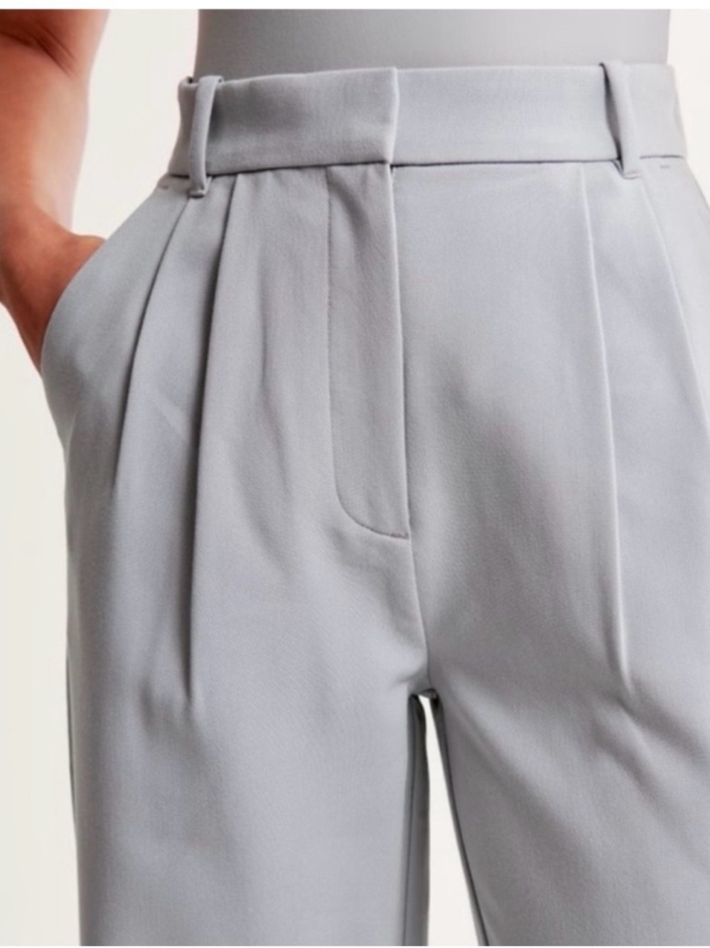 Abercrombie & Fitch Sloan Tailored Gray Pants - Picture 2 of 7